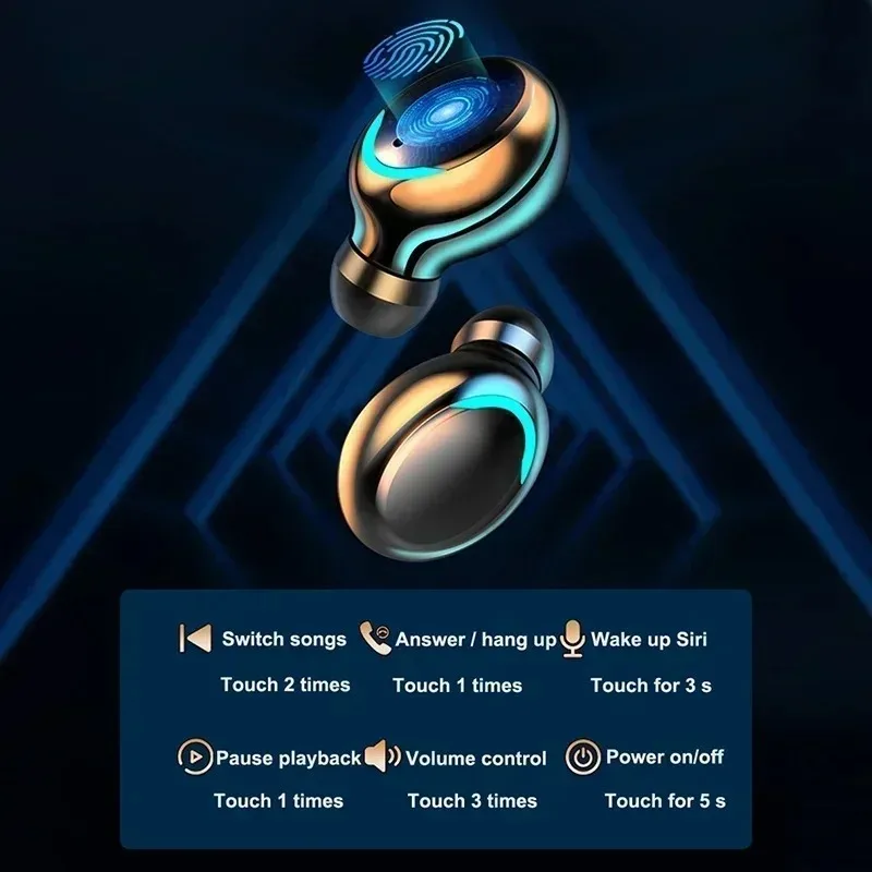 Active Noise Cancelling LED Wireless Earbuds